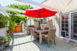 Deck outside of kitchen