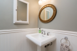 Bathroom in hallway by first 2 bedrooms