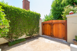 from the deck, view of front gate to driveway