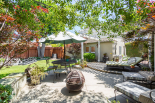 patio, view of garage