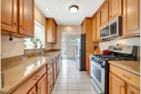 kitchen, view towards back door