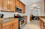 kitchen, view towards office