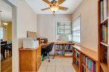 custom built-in office, in former breakfast nook