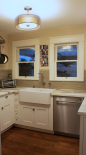 Kitchen, dishwasher and sink view
